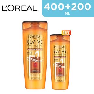 L'Oreal Elvive 400ml + 200ml Extraordinary Oil Dry Hair Shampoo