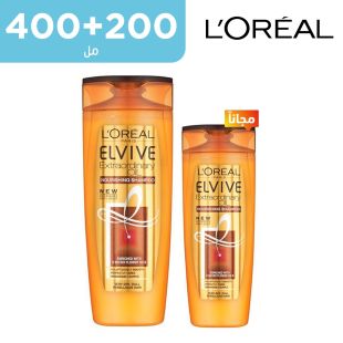 شامبو مُغذي بالزيت 400 مل + 200 مل من L'Oreal Elvive