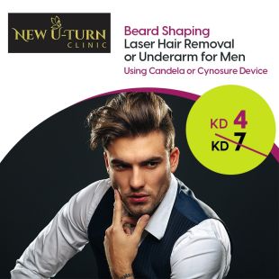 Laser Beard or Armpit for Men at New U-Turn