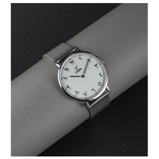 ساعة Classic Silver بسوار ستانلس ستيل من Lava