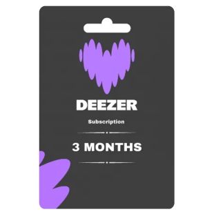 3 Months Deezer Premium - Delivered by Email