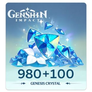 Genshin Impact 980 + 100 Genesis Crystals Global - Delivered by Email