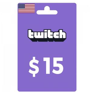 تويتش 15$ أمريكي - الإستلام عبر الإيميل