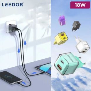 Adaptor PD20W+QC18W Crystal Glass by LEEDOR