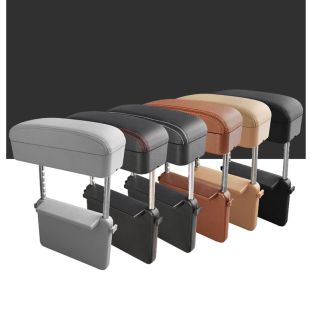 مسند ذراع من الفوم بغطاء من الجلد للسيارة