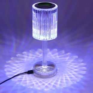 LED Crystal Music Lamp with Bluetooth Speaker and Remote Control