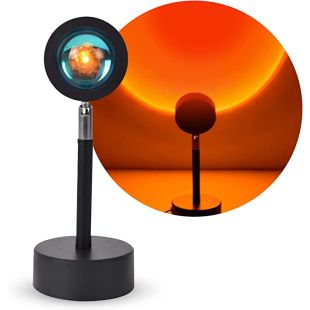مصباح LED لعرض غروب الشمس يدور بزاوية 360 درجة