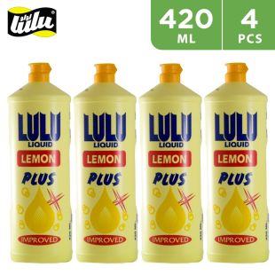 Lemon Dish Wash Liquid 4 x 420ml by Lulu