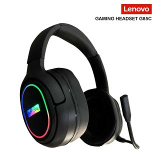 سماعة ألعاب مع إضاءة LED ومايكروفون بعزل الضوضاء 1000 مللي أمبير من Lenovo