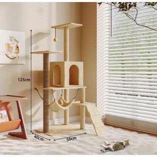 إطار تسلق بأرجوحة للقطط