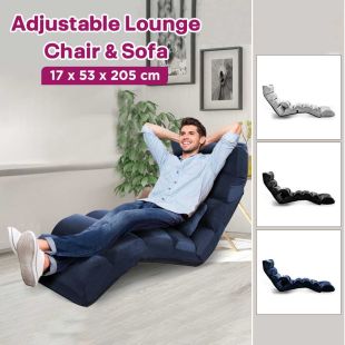 Adjustable Lounge Chair & Sofa 17 x 53 x 205 cm