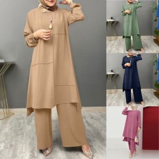 Loose Long Sleeve 2-Piece Tracksuit Set For Women