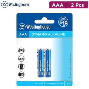 Westinghouse AAA Dynamo Alkaline Batteries 1.5V - 2 Pieces