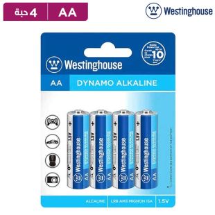 بطاريات Dynamo قلوية AA بجهد 1.5 فولت - 4 حبة من Westinghouse
