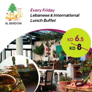 International Lunch Buffet Every Friday at AL BARDONI RESTAURANT and TERRACE
