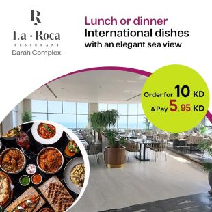Tasty Lunch or Dinner with Fantasy Sea View at La Roca