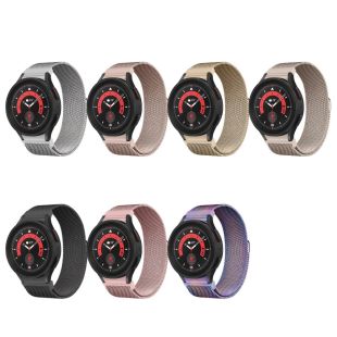 سوار فاخر لساعة Samsung من الستانلس ستيل لإصدارات 4-5-6