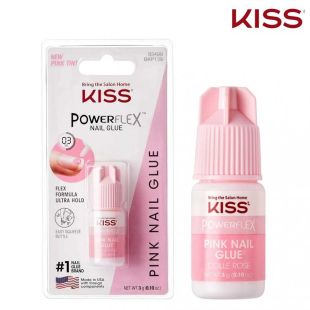غراء أظافر PowerFlex الوردي من KISS