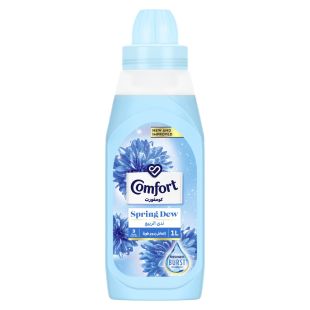 Comfort Fabric Softener Spring Dew for Fresh & Soft Clothes 1 L