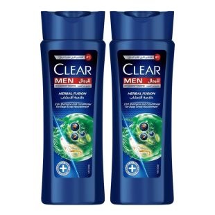 Clear Men's Anti-Dandruff Herbal Fusion Shampoo 2 × 200 ml