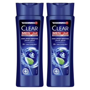 Clear Men Cool Sport Menthol Anti-Dandruff Shampoo 2 x 200ml