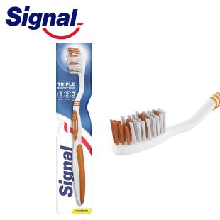 سيجنال - فرشاة أسنان متوسطة الحماية ثلاثية