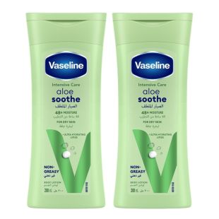 Vaseline Intensive Care Aloe Soothe Body Lotion 2 × 200ml