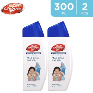 جل الاستحمام مضاد للبكيريا للعناية اللطيفة 2 × 300 مل من Lifebuoy