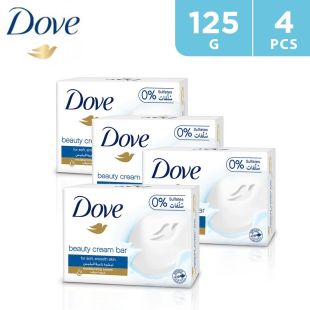Dove Beauty Cream Bar Soap White 4 x 125 G