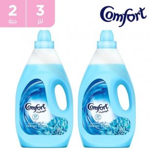 منعم الأقمشة الأزرق ندى الربيع  2x3 لتر من Comfort