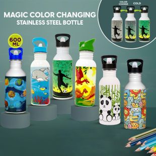 Magic Color Changing Stainless Steel Bottle 600ml