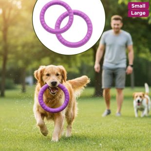 Purple Ring Fun Pet Toy Made Of EVA Material