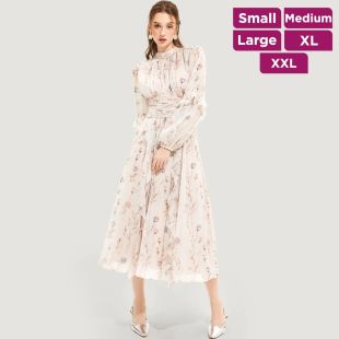 Chiffon Printed Dress for Women