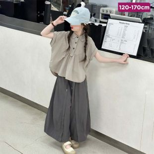 Korean Style Loose Cotton Blouse For Girls