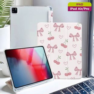 غطاء حماية بتصميم Heart Bow للآيباد