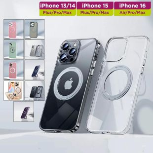 غطاء حماية Magsafe دوار بملمس ناعم لهواتف أيفون