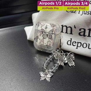 غطاء حماية لسماعات إيربودز بتصميم Butterfly