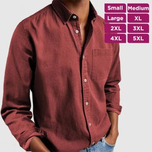 قميص أنيق بياقة للرجال