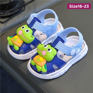 Summer Children's Walking Sandal with Dinosaur Design and Soft Non-Slip Sole
