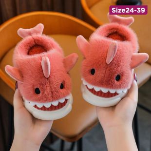Children's Shark Shaped Cotton Slippers