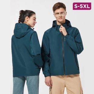 Unisex Waterproof Outdoor Casual Down Jacket with Detachable Hood