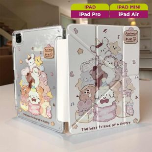 غطاء حماية مطوي بتصميم Dolls للآيباد