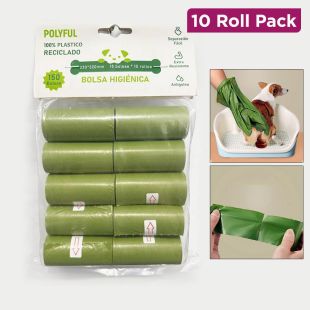 Biodegradable Pet Waste Bags - 10 Roll Pack