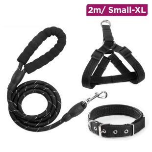 Reflective Leash, Harness, and Collar Set