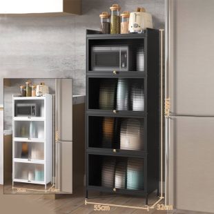 منظم معدني متعدد الطبقات مع أبواب أكريليك