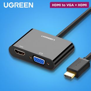 UGREEN HDMI to VGA + HDMI Converter