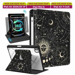 غطاء حماية دوار بتصميم Planets للآيباد