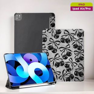 غطاء حماية بتصميم Cherry للآيباد