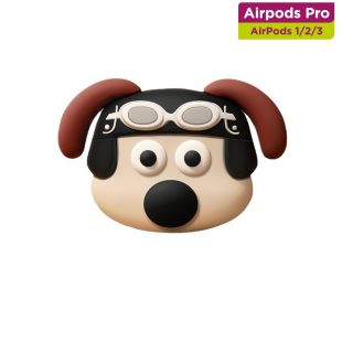 غطاء حماية لسماعات إيربودز بتصميم Head Dog