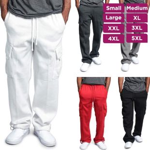 بنطال فضفاض سادة للرجال